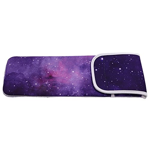 AUONY Funda de neopreno resistente al calor para viaje con dos bolsillos para plancha, alisadora y rizador miniatura 3