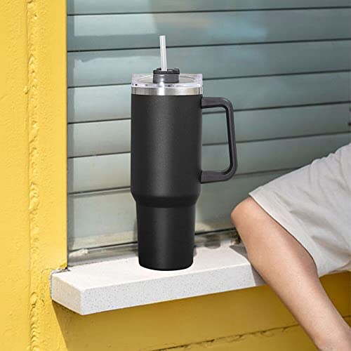 Bileeko Iltkyzg 40Oz Insulated Tumbler, Reusable Vacuum Quencher Tumbler With Straw, Leak Resistant Lid, Insulated Cup, Maintains Cold, Heat, And Ice For Hours(Driftwood) #TOP4
