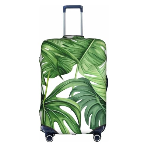 FEMOS Tropical Palm Banana Leaves - Travel Suitcase Cover Elastic Luggage Covers Trolley Protector Cover Fits 18-32 Inch Luggage