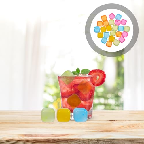 Cubos de Hielo Reutilizables de Plástico Luxshiny 24 uds miniatura 7