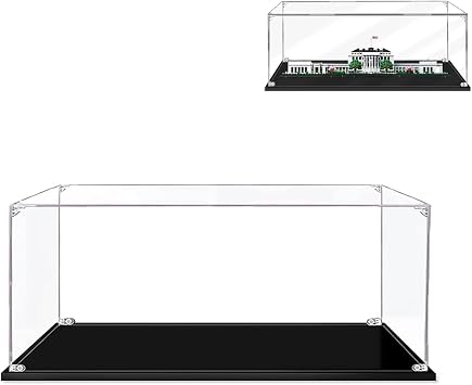 Display Case for White House Model - Acrylic Display Box Showcase for Lego 21054 Only Display Case, No Model