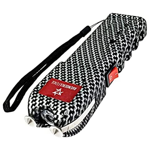 Avenger Defense Stun Gun for Self Defense - Protection Device for Women - Portable LED Flashlight...