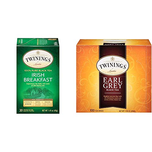 Twinings of London Irish Breakfast Tea | Rich, Robust Black Tea Bags