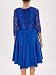 ARACNE Vestido de Fiesta asimétrico (Azul eléctrico, Large)