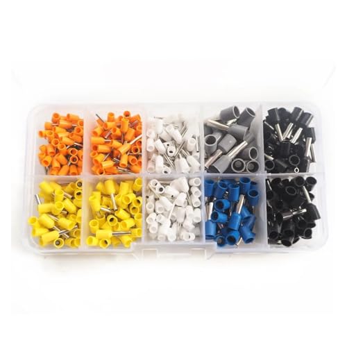 Embouts de sertissage pré-isolants pour tube et fil de cuivre en kit de 400 pièces