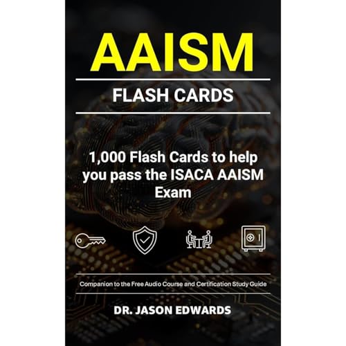 AAISM Flash Cards Audiolibro Por Jason Edwards arte de portada