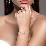 Casxyue Regalos Originales para Mujer 925 Pulsera Plata con Letras Iniciales...