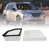 FZJDSD Engine Air Filter & Cabin Air Filter Combo Set 16546-6RA0A 27277-6RC0A Compatible with
