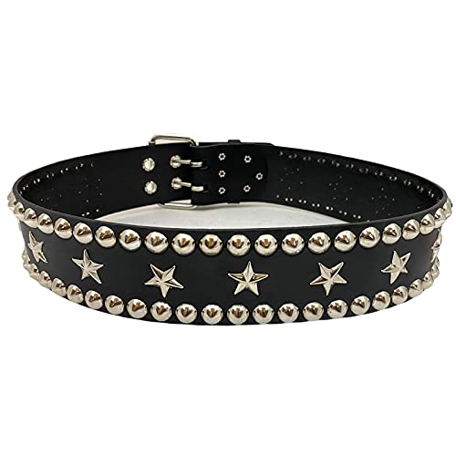 Stud and Star Genuine Cowhide Leather Studded Belt USA Made Punk Rock Thrash Metal3