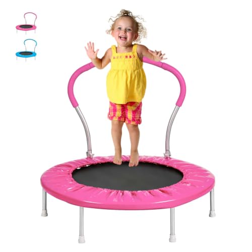 Lyromix 3FT Indoor Kids Trampoline for Toddler,Handle...