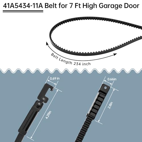 Courroie 41A5434-11 d'ouvre-porte de garage robustesse acier