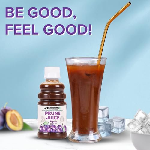 Image of Urban Platter Pure California Prune Juice, 180ml (No Added Sugar | Natural Digestive Support | Source of Antioxidants & Potassium | Preservative-Free)