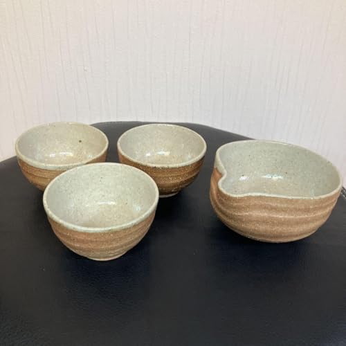 Oikuchi Tokuri Japanese Tableware Teaware Sake Set of 4