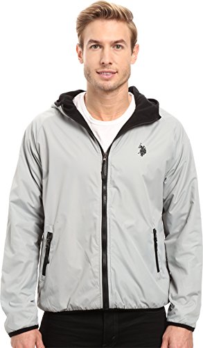 U.S. Polo Assn. Men's Big and Tall Reversible Softshell to Fleece Hoodie