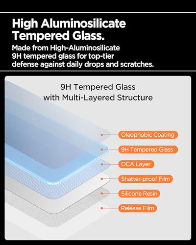 Image of Spigen AlignMaster S Tempered Glass Screen Protector Guard for iPhone 17 [3 Pack]
