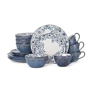 Pfaltzgraff Gabriela Blue 16-Piece ...