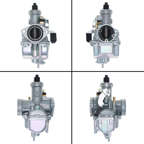 Image of 26mm VM22 Carburetor for Predator 212cc Honda GX160 GX200 196cc CT200U KT196 Moto Mini Bike and Go Kart 6.5HP Engine with 38mm Air Filter,Intake Manifold,Main Jets(Silver)