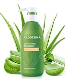 Aloderma Aloe Nourishing Shampoo Featuring Fresh, Organic Aloe Vera for Dry and Damaged Hair - Gently Cleanses and Moisturizes Dehydrated Hair for Soft, Healthy Hair - Alcohol, Paraben-Free - 16oz