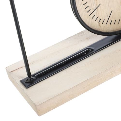 Reloj de escritorio de madera para decorar mesas vacías de forma elegante 5