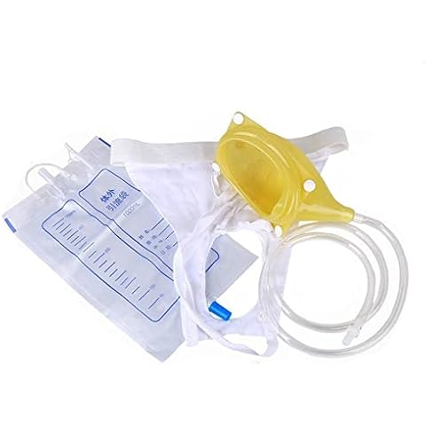 Portable Urinal Bag External Catheter Urine Bag for Urinary Reusable Comfort Fit for Urinary Incontinence with Spill Proof Collection Bag (for Male 2 Set) Cover
