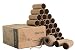 30 Pack Kraftvia Craft Tubes with 65 Feet Natural Jute Twine - Brown Cardboard Tubes for DIY Crafts - 4.5 x 1.6 Inches - Made of Sturdy, Premium Cardboard - Ideal Supplies for Art and Science Projects