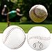 Julihai Softball Training Ball Durable Hand Sewing Practice Softball for Game & Daily Use 12in PU Ball 2Pcs for Sports Enthusiasts