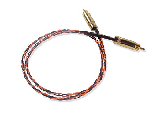 Cables RCA Sonoro de 1,5 metros con conectores dorados para audio phono 3