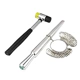 Das Aluminium-Ringgrößen-Set ist glatt und gratfrei für Ihren Körper, wenn Sie es verwenden, benutzerfreundlicher.