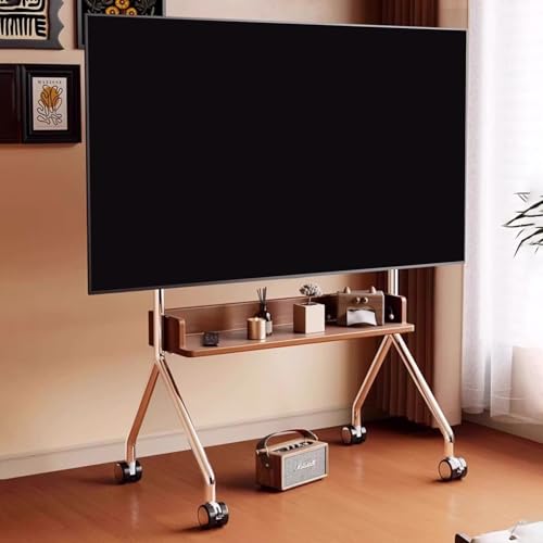 Soporte móvil ajustable para TV de piso miniatura 1