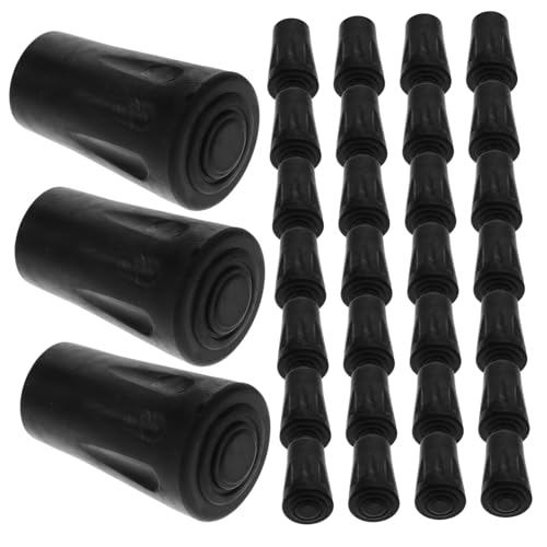 Embouts en caoutchouc pour bâtons de marche BESPORTBLE - Lot de 50 protections absorbant les chocs