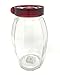 Price comparison product image Fermentation Jar with One Way Air Release Valve Easy Open Wide Mouth Lid and Silicone Seal  Ideal for Sauerkraut and Kimchi (2.4 Litre)