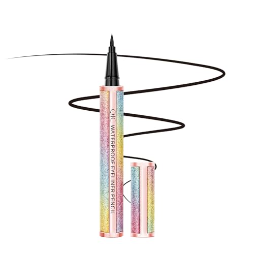 QIC lápiz delineador líquido negro profesional resistente miniatura 1
