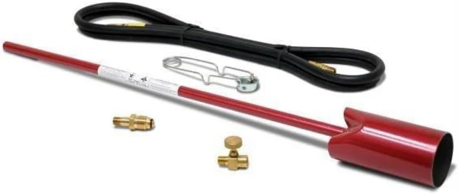 Red Dragon VT3-30C Heavy Duty Vapor Torch Kit, 500,000 BTU Propane Weed Burner with 3-Inch Bell, 33.5-Inch Length, 30 PSI Operating Pressure for Farm, Ranch, and Industrial Use