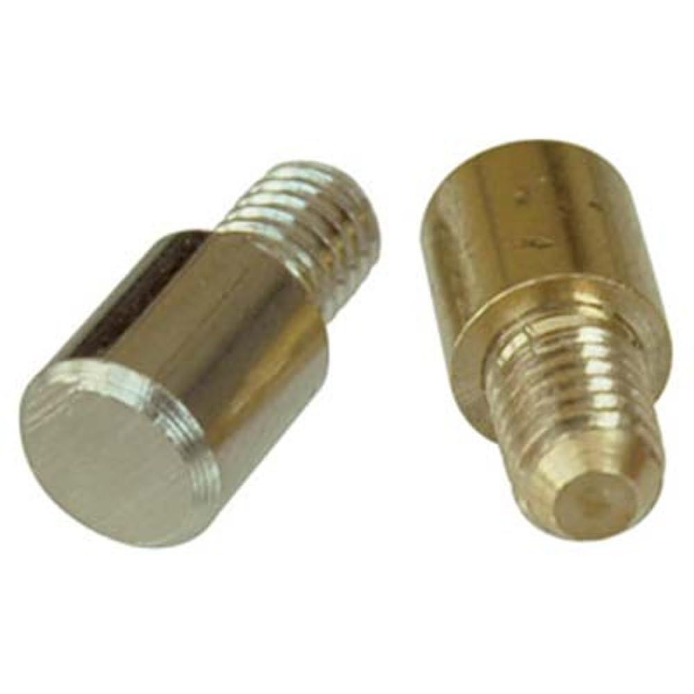 500PZ MENSOLINA REGGIPIANO TONDA TORNITA OTTONE LUCIDO MM 7X8 + PERNO M5