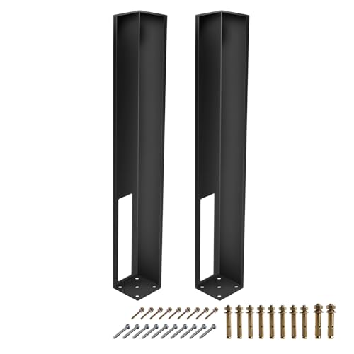 ZUIWAN Black Vinyl Fence Post Mount Tower - Heavy Duty 36