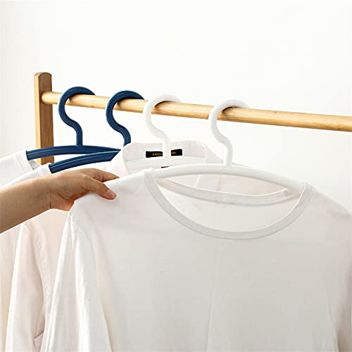 Mdfql Plastic Hangers, Set Of 10 Notched Tubular Standard Clothing Hanger With Bar Hook, For Adult Everyday Use Closet Wardrobe Organization,White #TOP7
