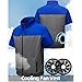 Meichoon Summer Cooling Jacket with Fans 3 Gear Wind Speed Adjustment Air Conditioner Clothes Men Women Ideal for High Temperature Work Outdoors