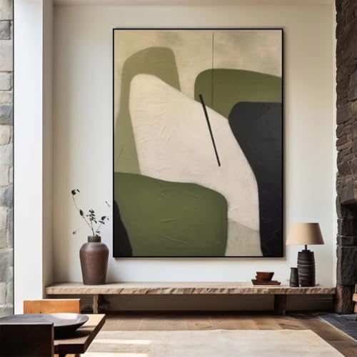 Cadres de tableaux abstraits beiges pour sublimer un mur vide - 4