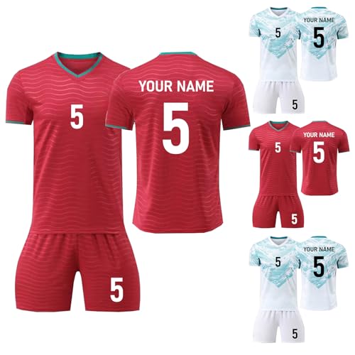 Custom Jersey for Adult Kid Men Women Personalised Football Shirts Kit World Cup Football Jersey 2026 Red
