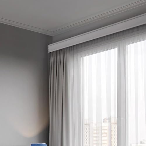 �Ǌ|���J�[�e�����[���{�b�N�X�A�_�u�����[���t�����ϋv�J�[�e���y�����b�g�A���p�����J�[�e�����[���V�X�e���A�A���~�j�E�������h���[�v���b�h(White,300cm (9.8ft))