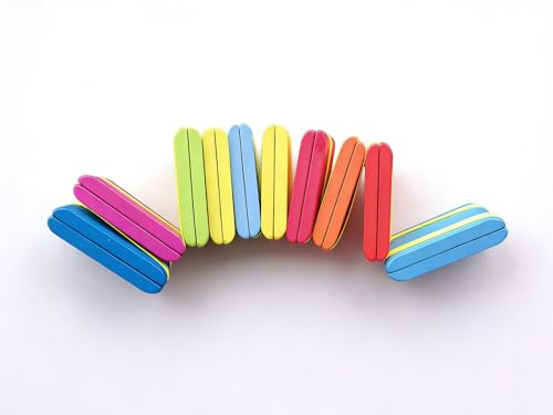 Image of sszxmy Wooden 10 Pieces Colorful Flip Board Toy, Jacob's Ladder Fidget Toy for Kids