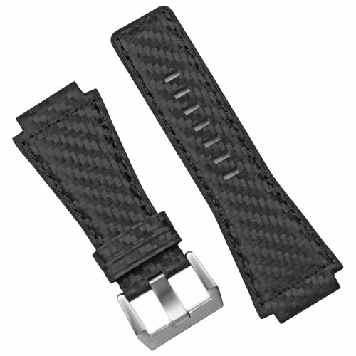 B & R Bands �u���b�N�J�[�{���t�@�C�o�[�X�^�C�� Bell & Ross BR01 BR03 �r���v�o���h�x���g - �����~�f�B�A��