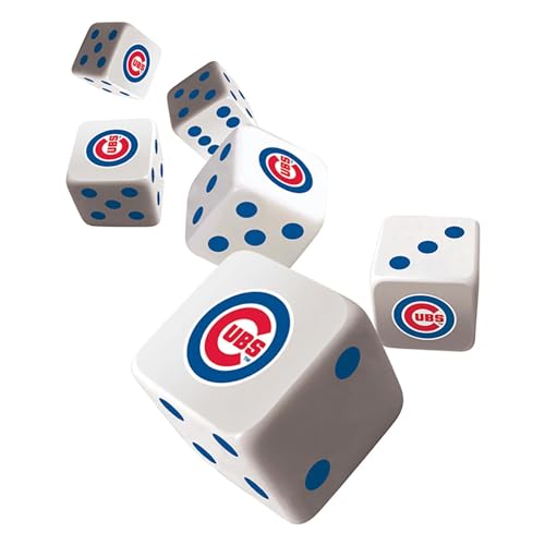 MasterPieces Set de cartas y dados Chicago Cubs 2 unidades miniatura 3