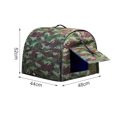 gazechimp Casa para gatos ao ar livre, abrigo para gatos vadios, cama dobrável para inverno, suprime