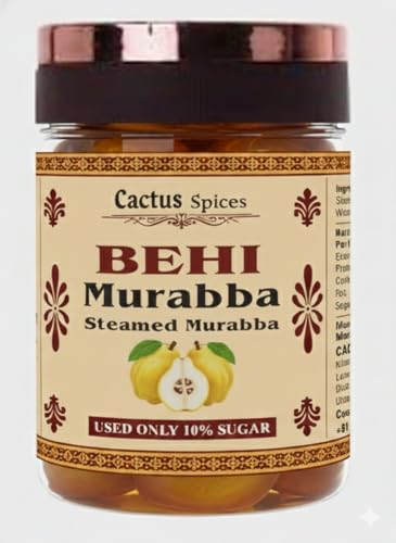 Image of CACTUS SPICES | STEAMED MURABBA | DRY Behi Quence Safarjal Murabba | Only 10% Sugar Used | 50-60 Pieces | No Preservative | (Bihi)