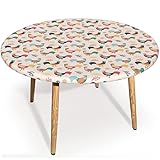 ZUCRCFFY Chicken Round Tablecloth,Table Cover for Indoor Outdoor Party Waterproof Oil-Proof Stain-Re