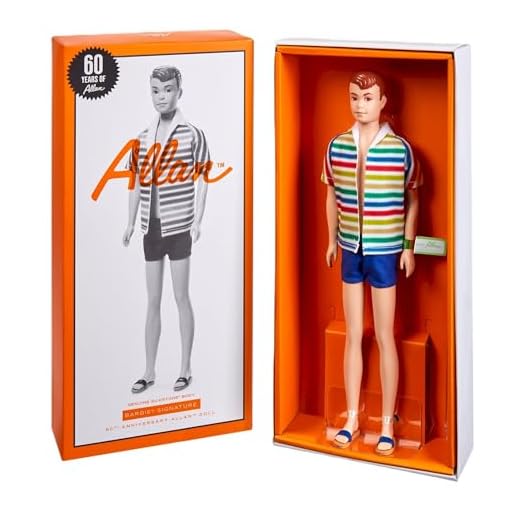 Barbie Signature, 60º Aniversário do Allan, Boneco Vintage de Coleção com Certificado de Autenticidade