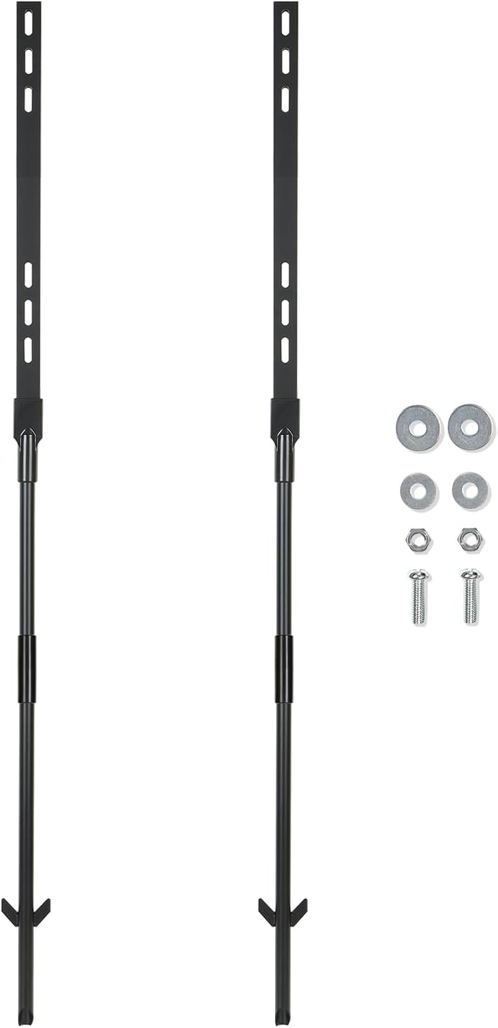 4ft 2 Pack Metal Stakes 48 Inch, Heavy Duty Metal Stake Yard Sign Holder, Durable Sign Stake Posts for Outside