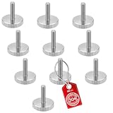 SOTECH 10 Stück Rändelschrauben M5 Länge 30 mm Edelstahl V2A (SS304) flache Form DIN 653 metrische Griffschraube mit gerändelten Seitenflächen