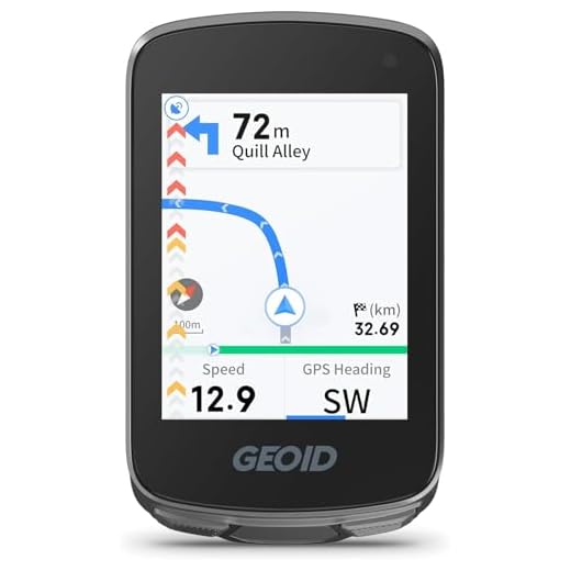 GEOID CC700 GPS Ciclocomputador Bicicleta Sin Cables con Gran Pantalla Color 2,8 Pulgadas – Ciclocomputador GPS Bicicleta con Navegación por Ruta, Ant+ & Bluetooth, IPX7 Impermeable, Autonomía 15-25H